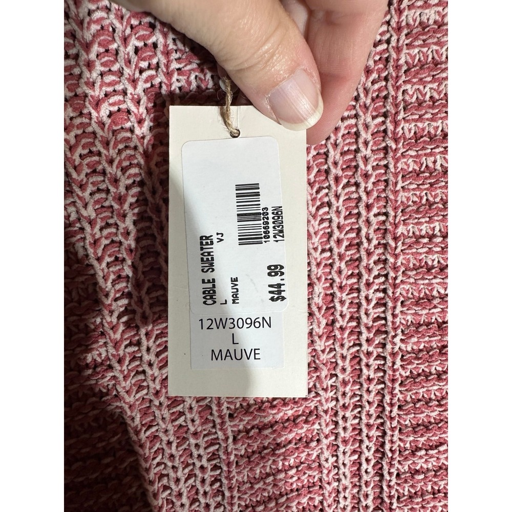 New In Size Large Pink Sweater NWT - Picture 4 of 7